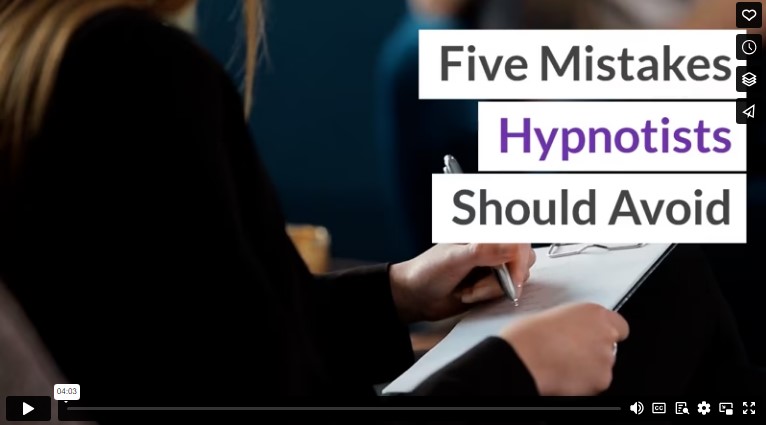 Five Mistakes Hypnotists Should Avoid